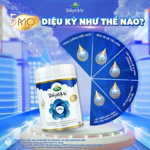 Sữa Arla Baby&Me HMO / A2 Organic 600g,800g - Sữa Bột Công Thức