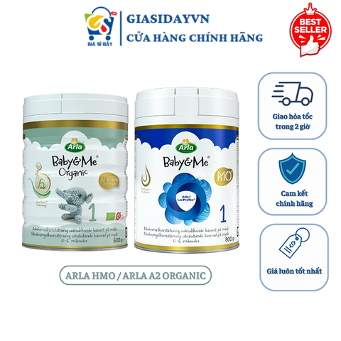 Sữa Arla Baby&Me HMO / A2 Organic 600g,800g - Sữa Bột Công Thức