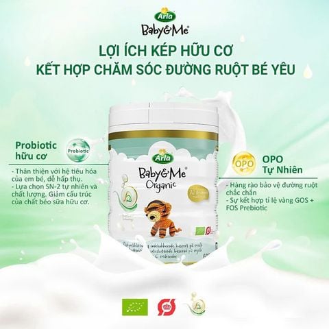 Sữa Arla Baby&Me HMO / A2 Organic 600g,800g - Sữa Bột Công Thức