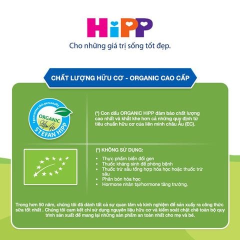 Sữa HiPP Organic Combiotic Số 1,2,3,4 - 350g, 800g - Sữa Bột Công Thức