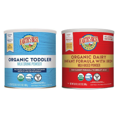 Sữa Công Thức Earth's Best Organic Dairy / Toddler USA 595g / 907g