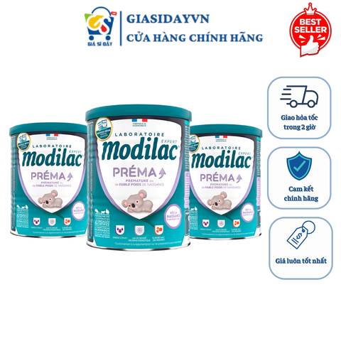 Sữa Modilac Prema Pháp Cho Trẻ 0-12M Sinh Non, Thiếu Tháng, Nhẹ Cân - Sữa Bột Công Thức 400g
