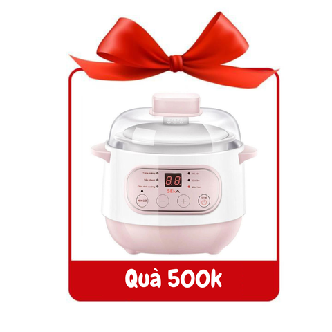 [ Quà tặng ] Nồi cháo chậm Seka 1.0 L
