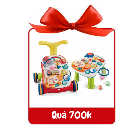 [ Quà tặng ] Xe tập đi kết hợp bàn nhạc