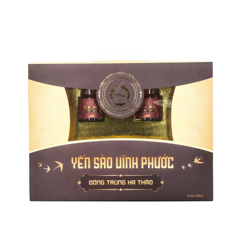 Yến Sào Chưng Đông Trùng Hạ Thảo Vĩnh Phước 70ml [20% Yến Tươi]