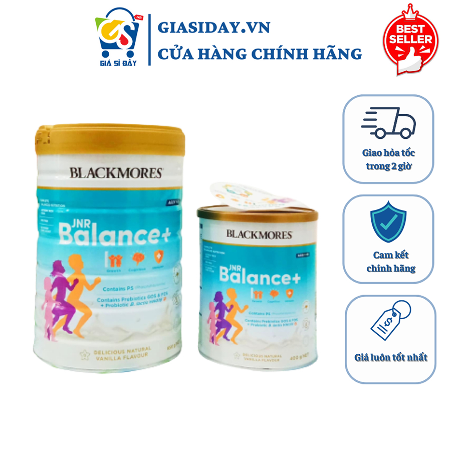 Sữa Blackmores JNR Balance+ Vanilla 850g cho trẻ 1-10 tuổi - Sữa Bột Công Thức