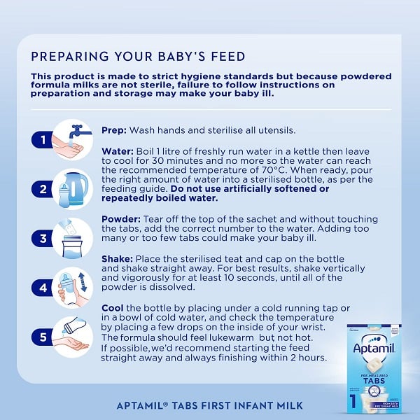 Sữa Aptamil Anh Advanced Lon, Thanh Số 1,2,3 800g - Sữa Bột Công Thức