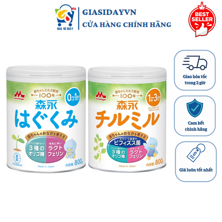 Sữa Morinaga Số 0 (0-1) & Số 9 (1-3) Nội Địa Nhật - Sữa Bột Công Thức 800g