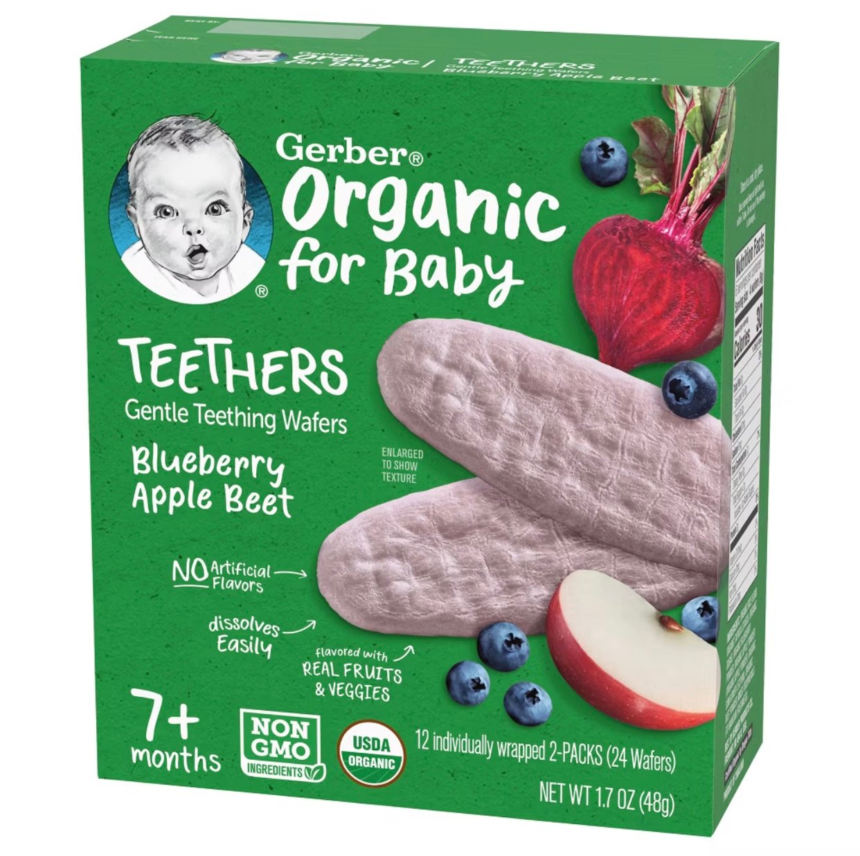 Bánh Ăn Dặm Gerber Cho Bé Từ 8 Tháng 42g,48g