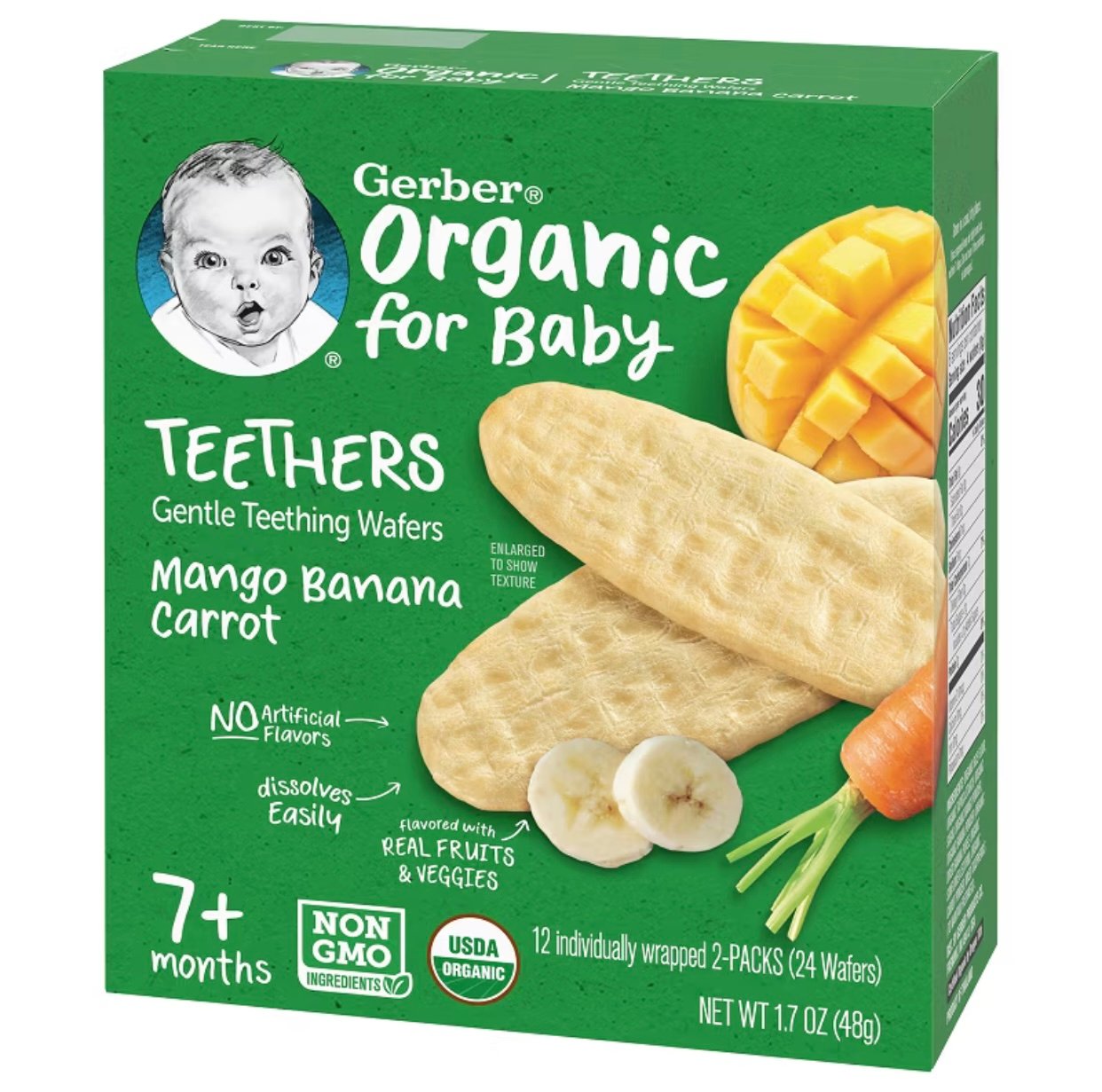 Bánh Ăn Dặm Gerber Cho Bé Từ 8 Tháng 42g,48g