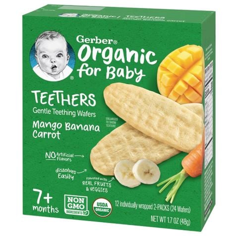 Bánh Ăn Dặm Gerber Cho Bé Từ 8 Tháng 42g,48g