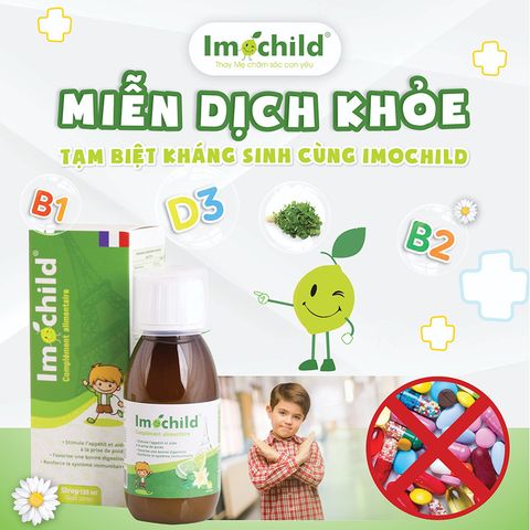 Siro Imochild Sirop 125ml Tăng Đề Kháng, Cải Thiện Biếng Ăn