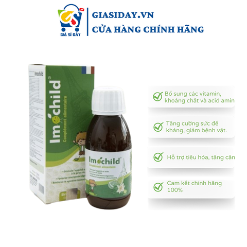Siro Imochild Sirop 125ml Tăng Đề Kháng, Cải Thiện Biếng Ăn