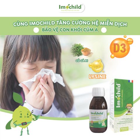 Siro Imochild Sirop 125ml Tăng Đề Kháng, Cải Thiện Biếng Ăn