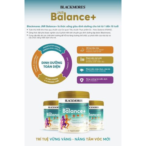 Sữa Blackmores JNR Balance+ Vanilla 850g cho trẻ 1-10 tuổi - Sữa Bột Công Thức