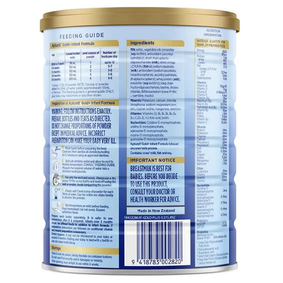 Sữa Aptamil Gold Úc Số 1,2,3 900g - Sữa Bột Công Thức