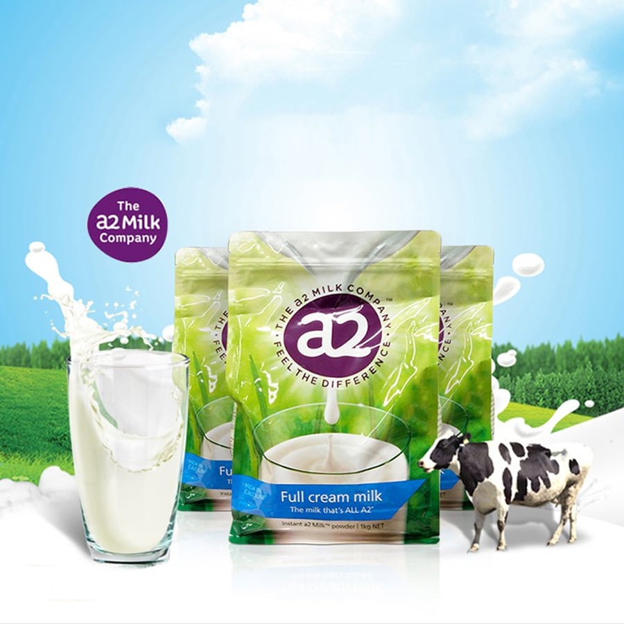 Sữa Tươi Dạng Bột A2 Của Úc Túi 1 KG Full Cream (Nguyên Kem) , Skim Milk (Tách Kem) Dành cho người lớn và trẻ từ 1 tuổi