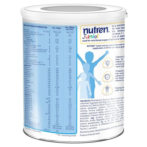 Sữa Nutren Junior Nestle 800g Cho Trẻ 1-10 Tuổi - Sữa Bột Công Thức Cao Năng Lượng Hỗ Trợ Tiêu Hoá