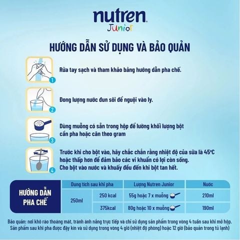 Sữa Nutren Junior Nestle 800g Cho Trẻ 1-10 Tuổi - Sữa Bột Công Thức Cao Năng Lượng Hỗ Trợ Tiêu Hoá