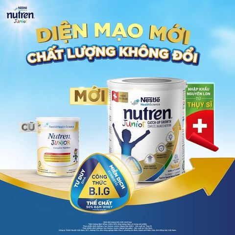 Sữa Nutren Junior Nestle 800g Cho Trẻ 1-10 Tuổi - Sữa Bột Công Thức Cao Năng Lượng Hỗ Trợ Tiêu Hoá