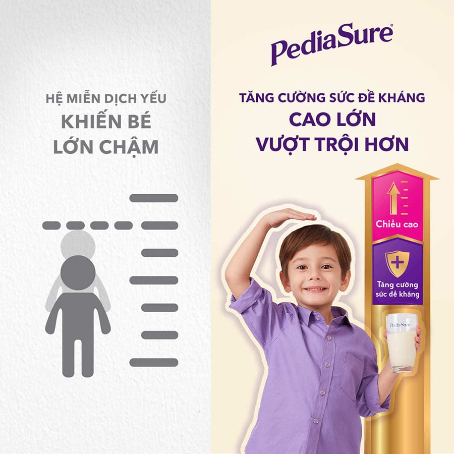 Sữa Công Thức PediaSure Úc Nắp Tím 850G (trẻ từ 1-10 tuổi)