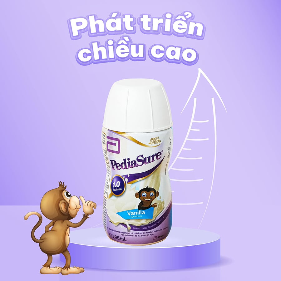 Thùng 30 Chai Sữa Nước Pediasure Úc Vị Vani 200ml - Sữa Công Thức