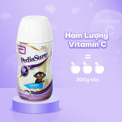 Thùng 30 Chai Sữa Nước Pediasure Úc Vị Vani 200ml - Sữa Công Thức