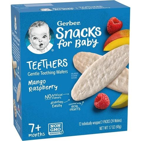 Bánh Ăn Dặm Gerber Cho Bé Từ 8 Tháng 42g,48g