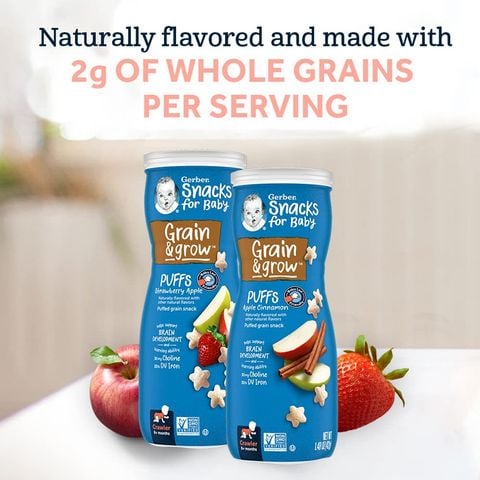 Bánh Ăn Dặm Gerber Cho Bé Từ 8 Tháng 42g,48g