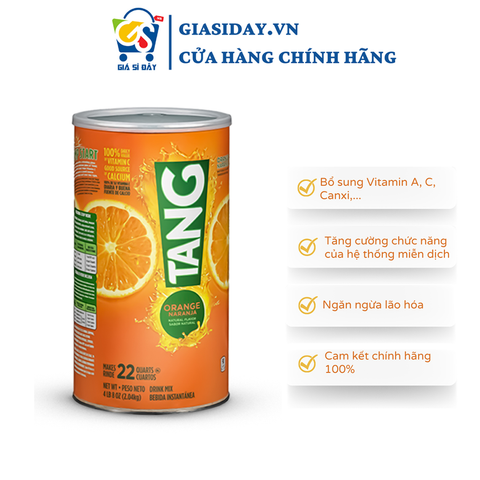 Bột Pha Nước CAM TANG Mỹ 2.04kg Bổ Sung Vitamin C, Tăng Sức Đề Kháng