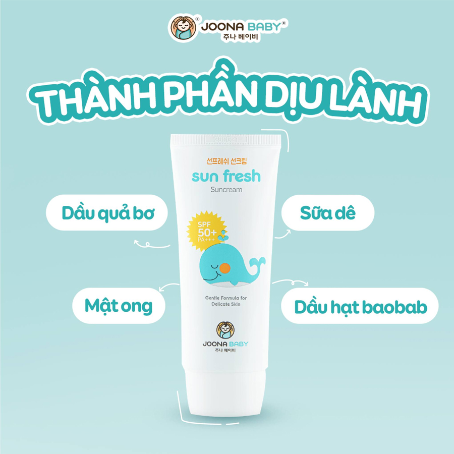 Kem Chống Nắng Sun Fresh Cream 50ml Cho Mẹ Và Bé Joona Baby