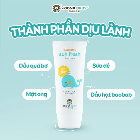 Kem Chống Nắng Sun Fresh Cream 50ml Cho Mẹ Và Bé Joona Baby
