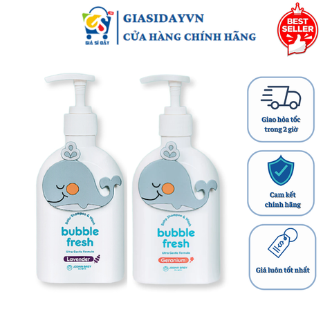 Sữa Tắm Gội Tạo Bọt Bubble Fresh Joona Baby Cho Bé 350ml