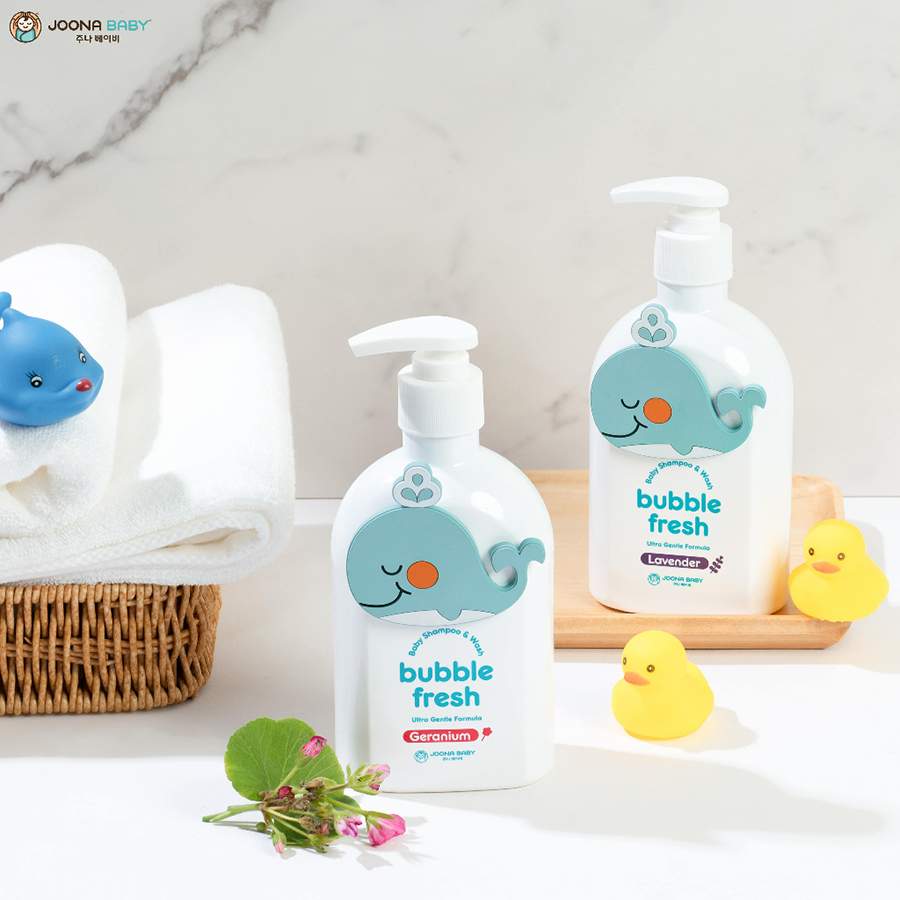 Sữa Tắm Gội Tạo Bọt Bubble Fresh Joona Baby Cho Bé 350ml
