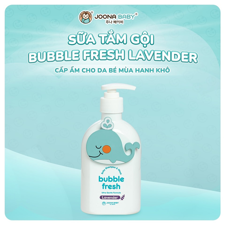 Sữa Tắm Gội Tạo Bọt Bubble Fresh Joona Baby Cho Bé 350ml
