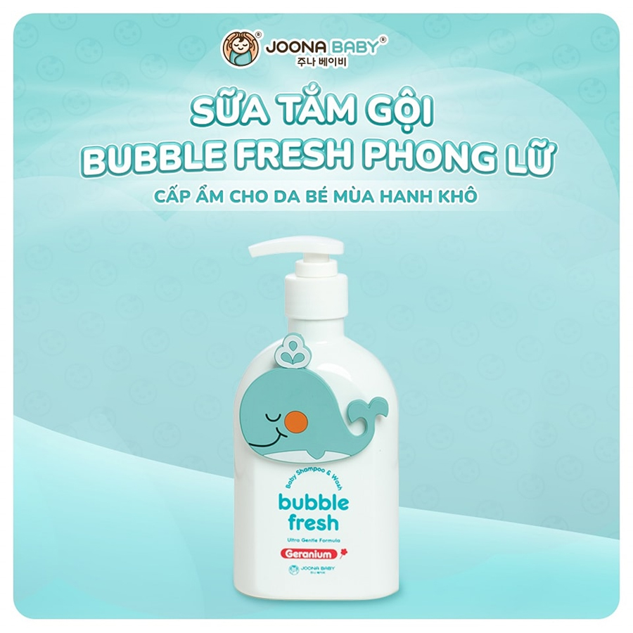 Sữa Tắm Gội Tạo Bọt Bubble Fresh Joona Baby Cho Bé 350ml