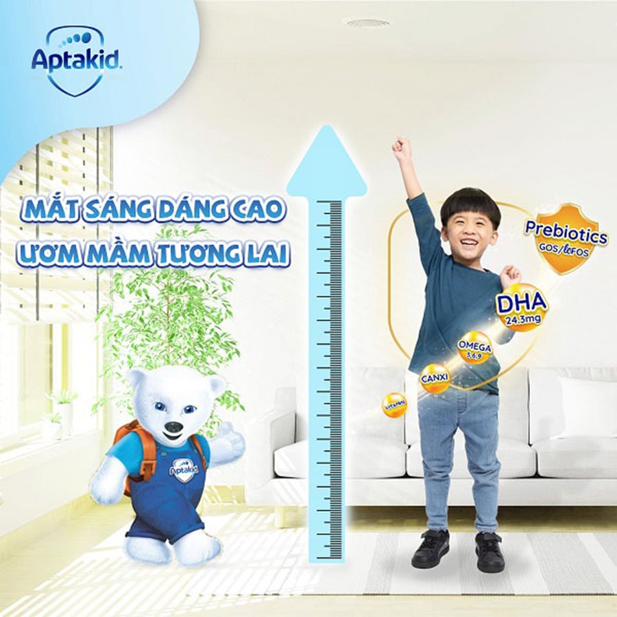 Sữa Nước Aptamil Kid 180ml / Thùng 27 Hộp - Sữa Công Thức Dinh Dưỡng Pha Sẵn