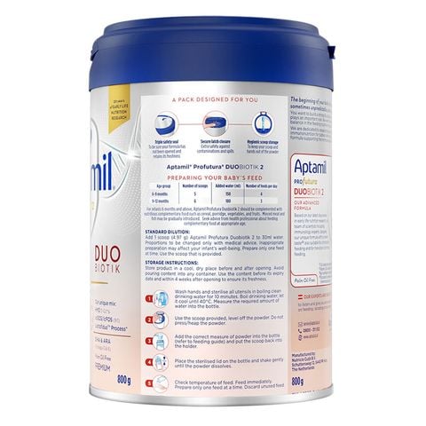 Sữa Aptamil Hà Lan Profutura Duo Biotik | Số 1,2 - Sữa Bột Công Thức 800g