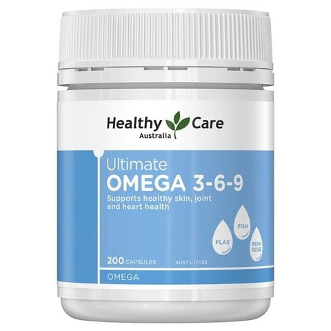 Healthy Care Ultimate Omega 3 6 9 Hộp 200 Viên - Hỗ Trợ Tim Mạch Và Huyết Áp