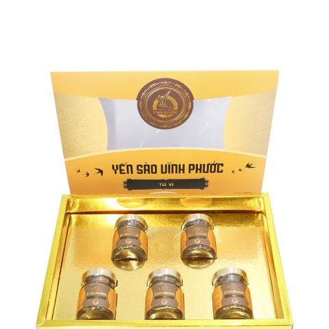 Yến Sào Chưng Tứ Vị Vĩnh Phước 20% Yến Tươi - Hũ / Set 5 Hũ 70ml Cho Trẻ 5Y+ Và Người Lớn