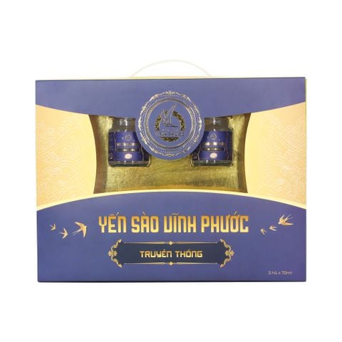 Yến Sào Chưng Sẵn Đường Phèn Vĩnh Phước 20% Yến Tươi - Hũ / Set 5 Hũ 70ml Cho Trẻ 5Y+ Và Người Lớn