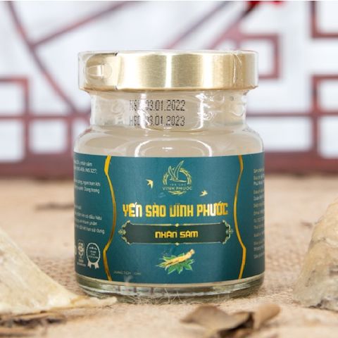 Yến Sào Chưng Nhân Sâm Vĩnh Phước 20% Yến Tươi - Hũ / Set 5 Hũ 70ml Cho Trẻ 5Y+ Và Người Lớn