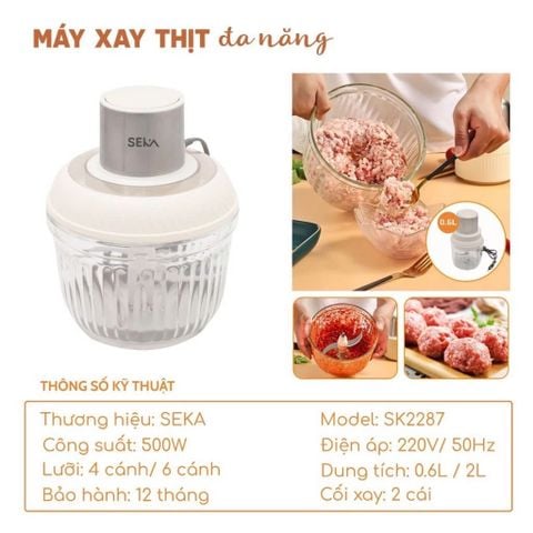[ QT BLM 12 ] Máy xay thịt Seka