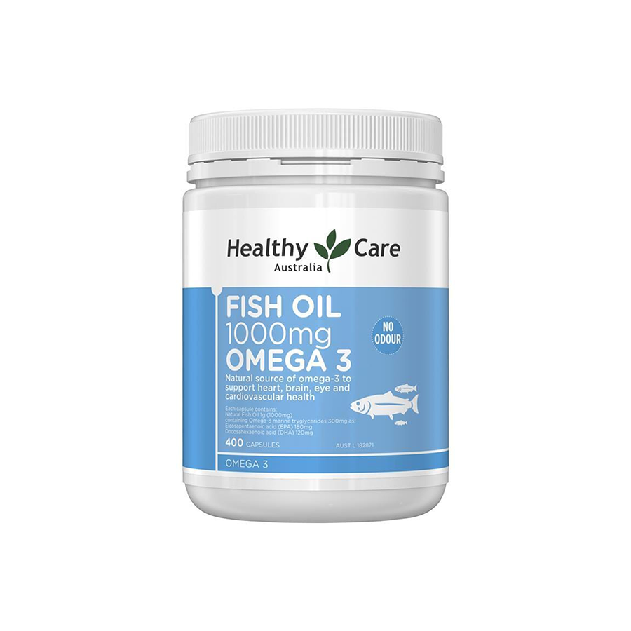 Viên Uống Dầu Cá Healthy Care Fish Oil 1000mg Omega 3 400 Viên