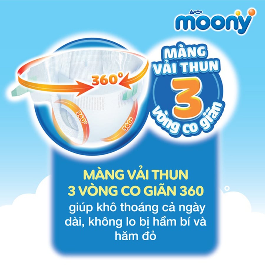 Tã Bỉm Moony Natural Nhật Bản - Dán / Quần - Đủ Size