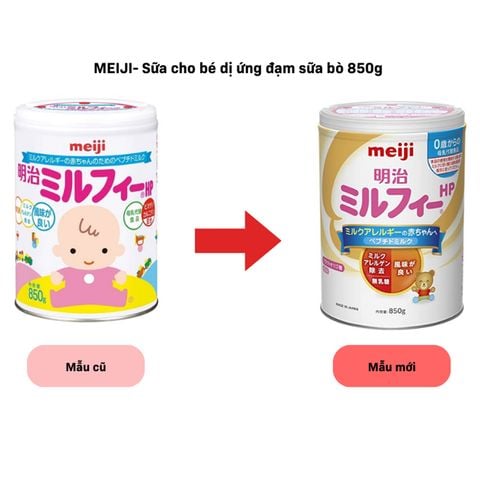 Sữa Meiji HP Nội Địa Nhật Cho Trẻ Dị Ứng Đạm Bò - Sữa Bột Công Thức 850g