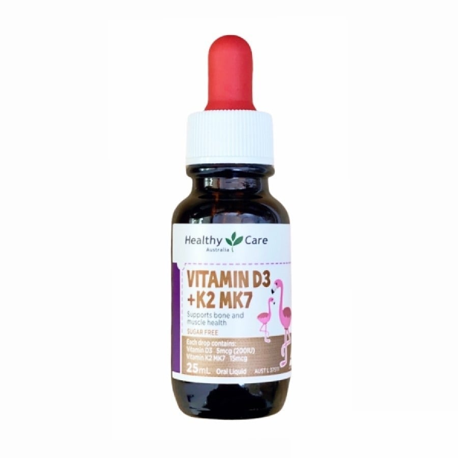 Vitamin D3 + K2 MK27 Healthy Care Úc 25ml Thực Phẩm Bổ Sung Chăm Sóc Sức Khoẻ Bé