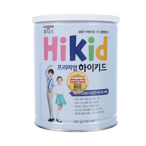 Sữa Tăng Chiều Cao Ildong Hikid Hàn Quốc - Dê Núi 650g, Bò Vani 600g, Bò Premium 600g, Bò Socola 650g - Sữa Bột Công Thức
