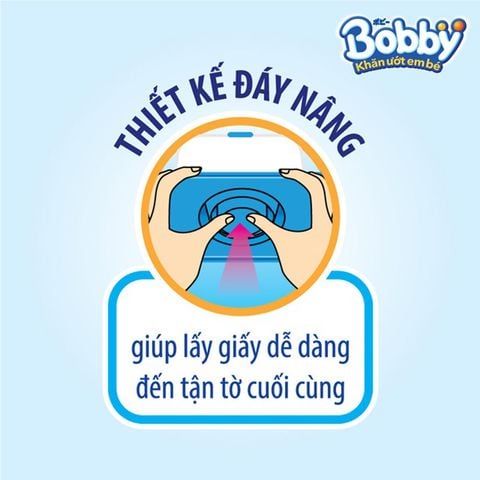 Combo 4 Gói Khăn Ướt Bobby Không Mùi Hương (100 miếng / gói)