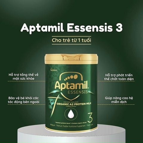 Sữa Aptamil Essensis Úc Organic A2 Protein Số 1,2,3,4 - Hộp 900g - Sữa Bột Công Thức